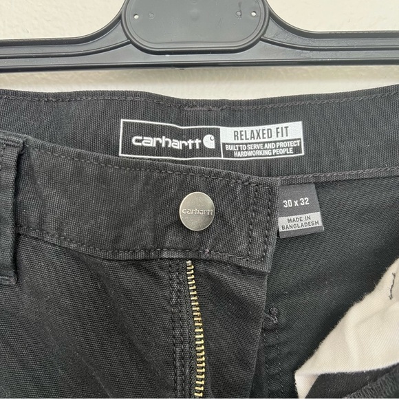 Carhartt Rugged Flex Relaxed Fit Canvas Work Pants - Black - Men’s Size 30x32 - Picture 9 of 16